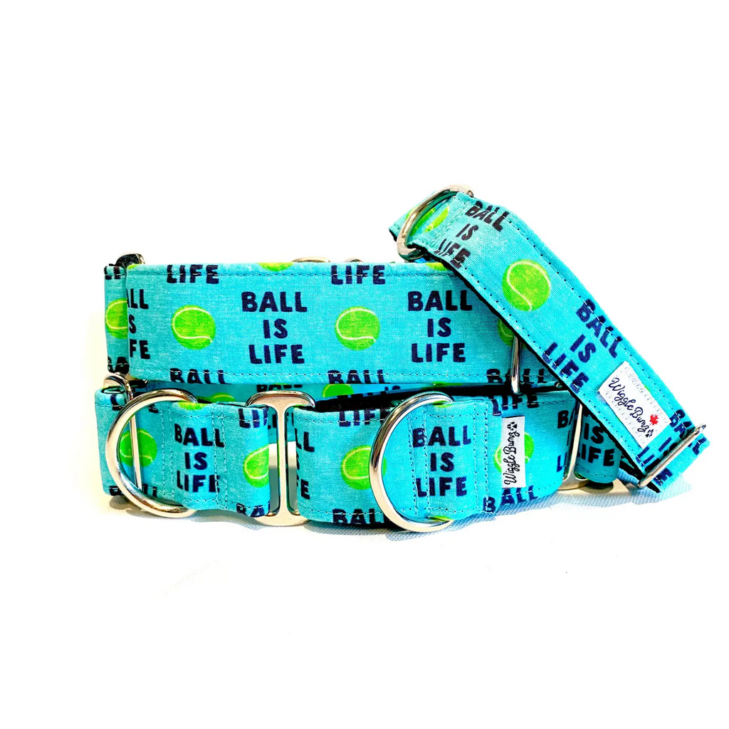 Large Dog "Ball is Life" Dog Collar