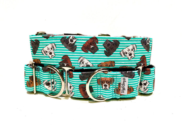 NEW! Large Dog "Boxer Day" - Hybrid Martingale & Buckle Collar