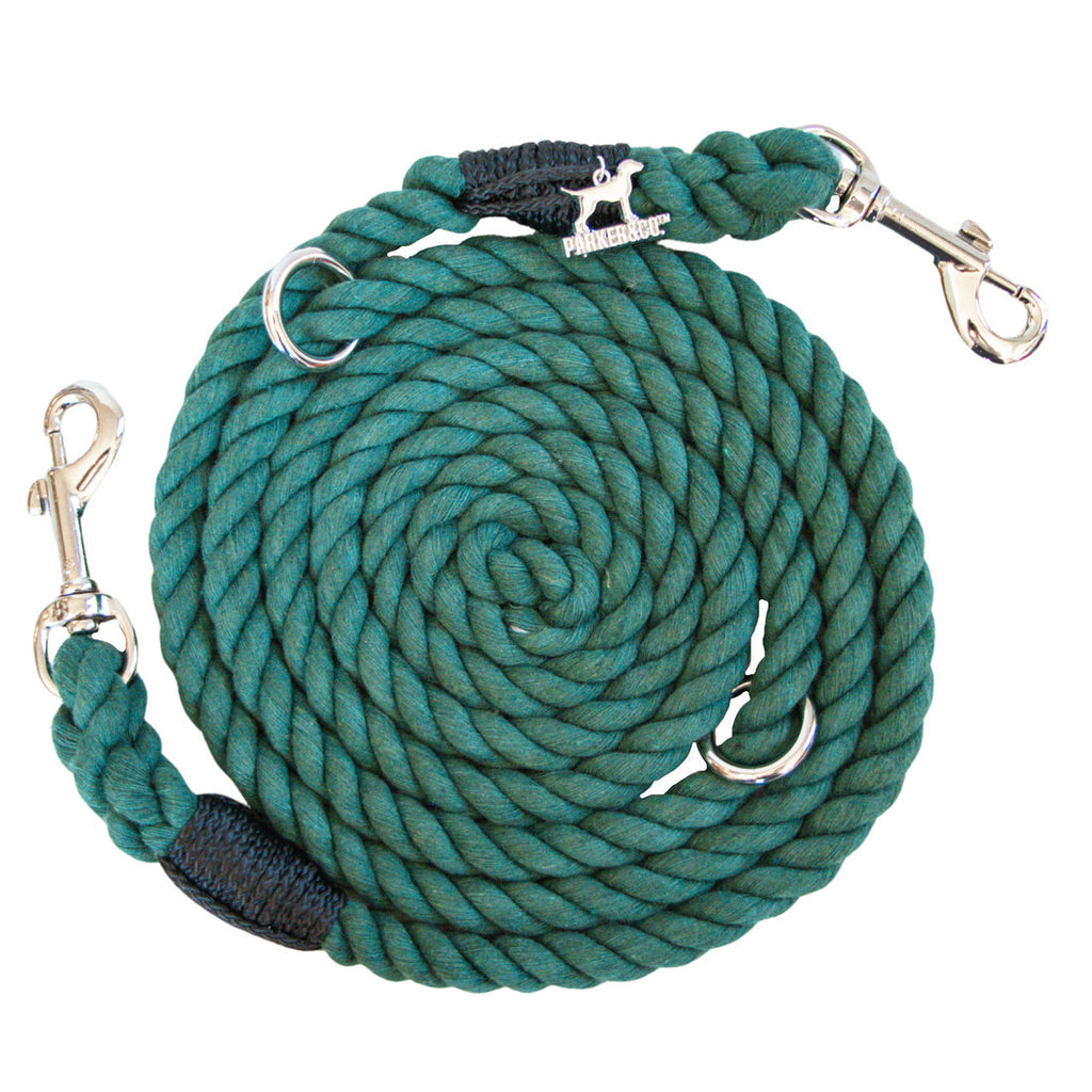 NEW! Large Dog 6-In-1 Hands Free Cotton Rope Leash - 8 ft