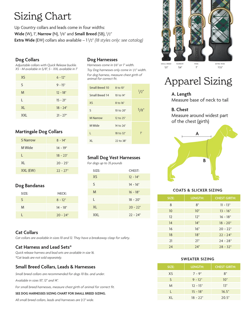 Hole in One Dog Collar for Large Dogs by Up Country