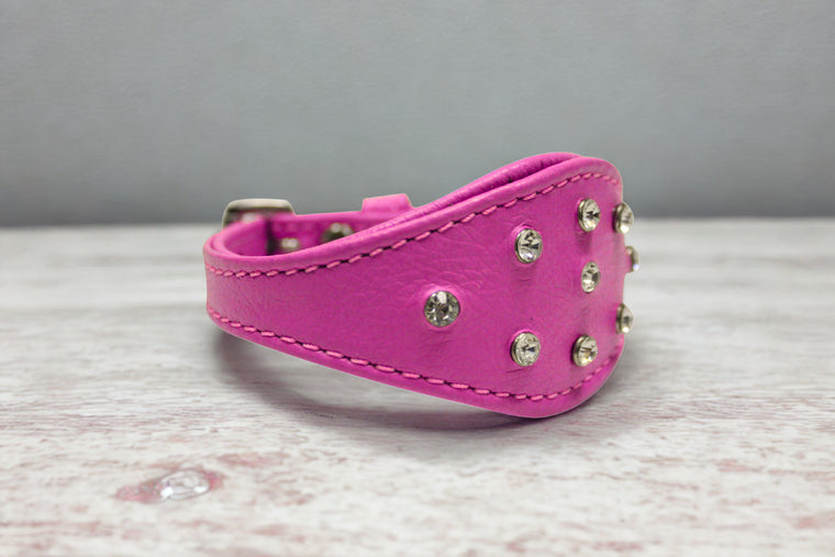 Long & Lean Large Dog leather collar - FINAL SALE