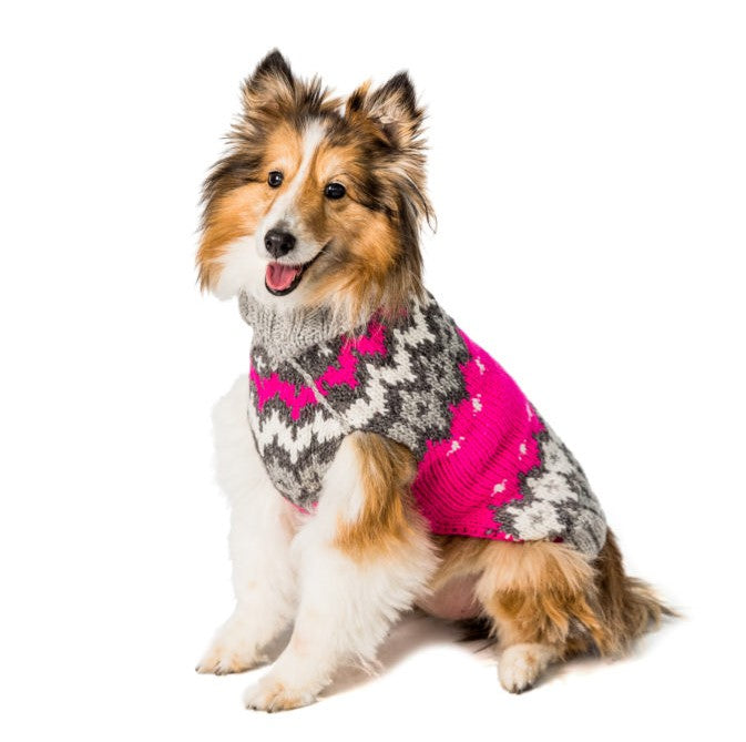 Apparel - Sweater - Wool - "Hot Pink Ski Sweater"