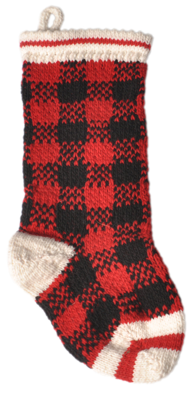 Apparel - Sweater - Wool - "Buffalo Plaid" - Matching Xmas Doggy Stocking