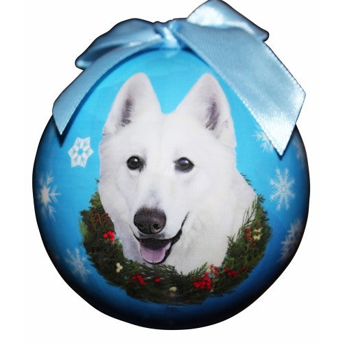 Christmas Ornament - German Shepherd, White
