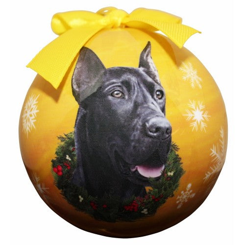Christmas Ornament - Great Dane, Black