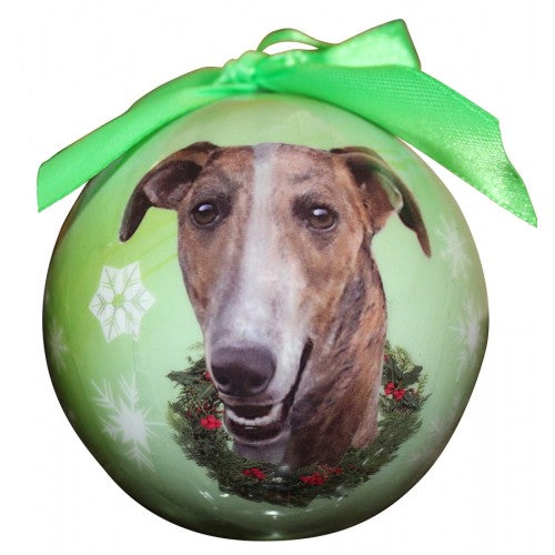 Christmas Ornament - Greyhound, Brindle