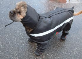 Dog Rainsuit Hood - Black